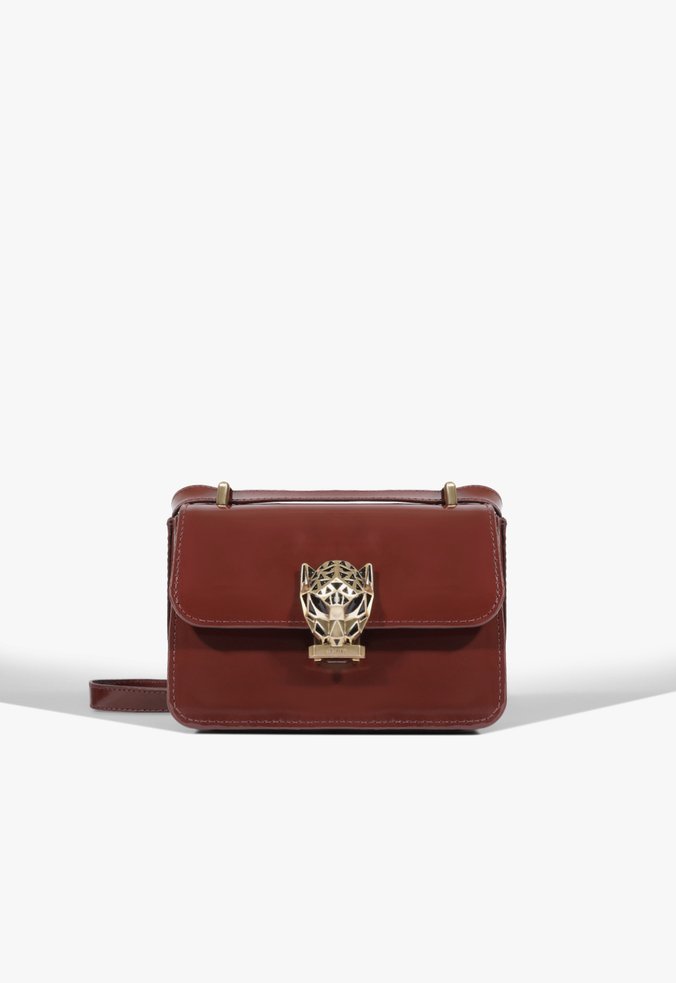 Bolsa Tiracolo Leoness Pequena Couro Vermelha