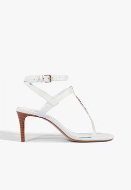 Sandália T-strap Branca