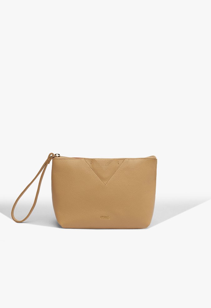 Necessaire Ellie Couro Preta