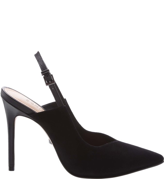 Scarpin Slingback Nobuck Black Scarpin Slingback Nobuck Black
