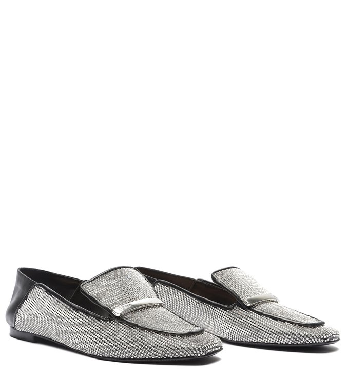 Sapato Mocassim Glitter Prata Sapato Mocassim Glitter Prata