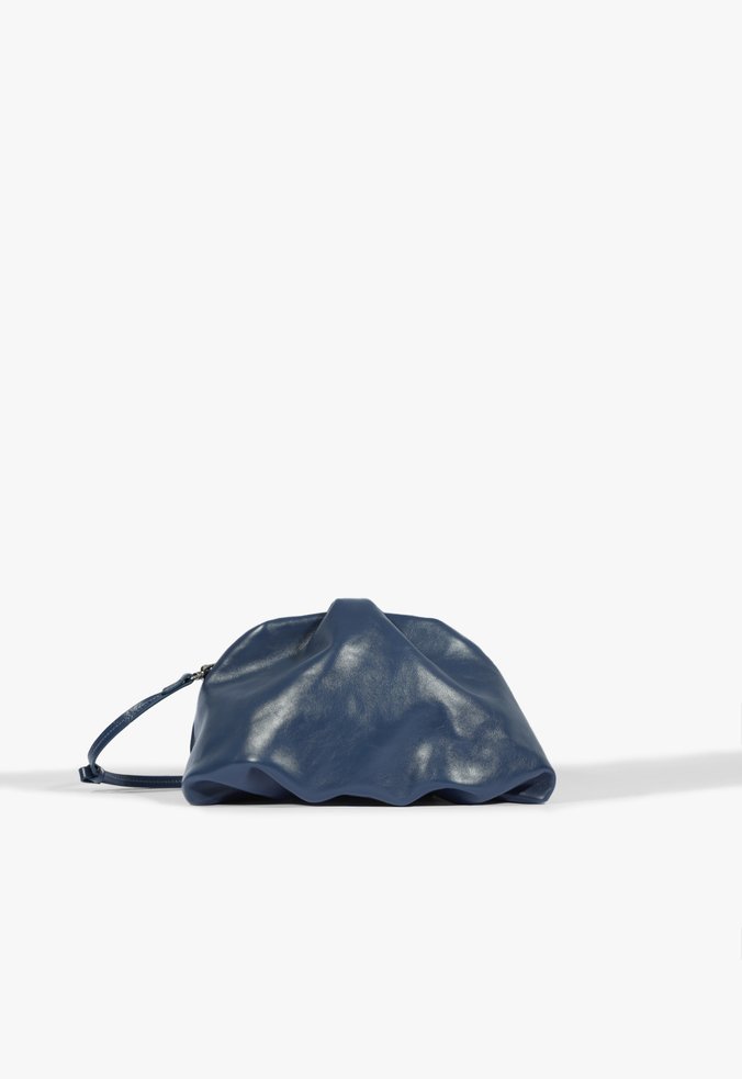 Bolsa Avril Média Couro Azul