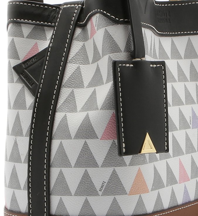 Bolsa Mini Tote Neo Emma Triangle Pearl Bolsa Mini Tote Neo Emma Triangle Pearl