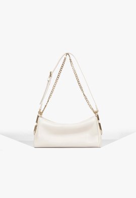 Bolsa Shoulder Sense Pequena Couro Branca