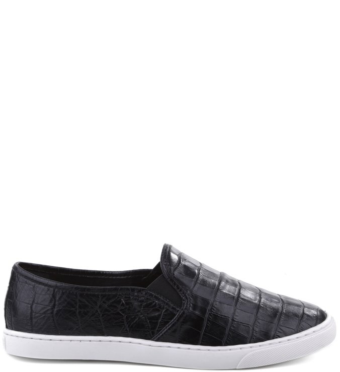 Slip On Croco Black