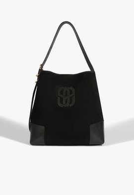 Bolsa Hobo Camurça Preta