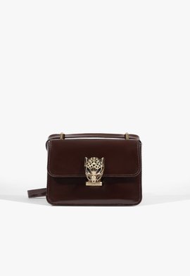 Bolsa Tiracolo Leoness Pequena Couro Marrom