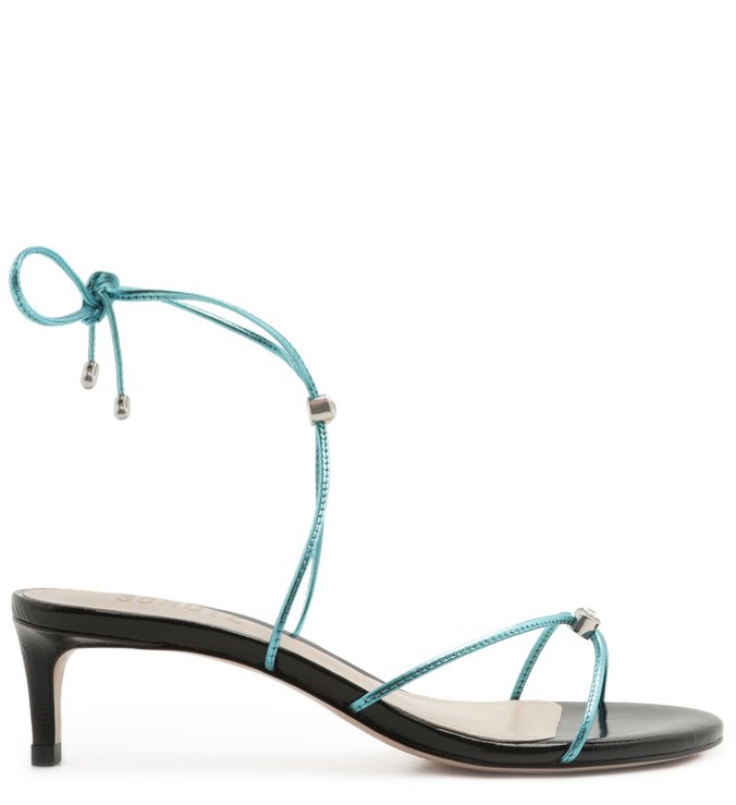 Sandália Mia Metallic Turquesa