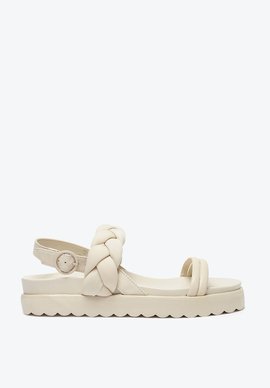Sandalia Papete Flatform Tran a Nylon Branca