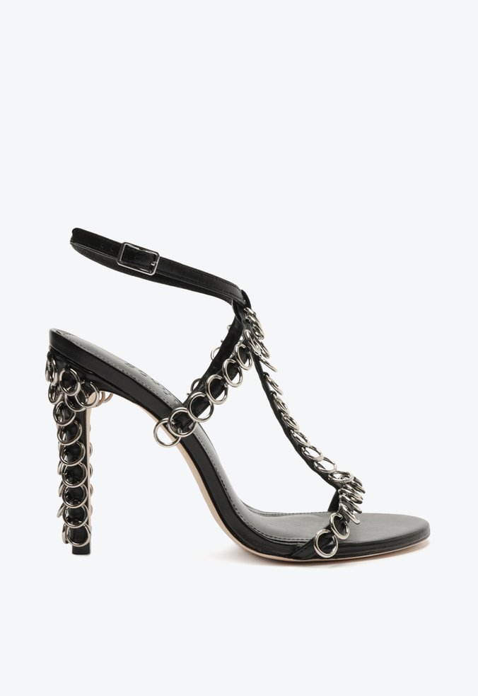 Vista 3 Sandália Salto Alto Couro Preta Schutz Preto Schutz Preto