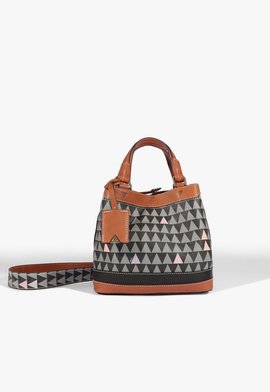 Bolsa Mini Tote Emma Neo Triagle Marrom