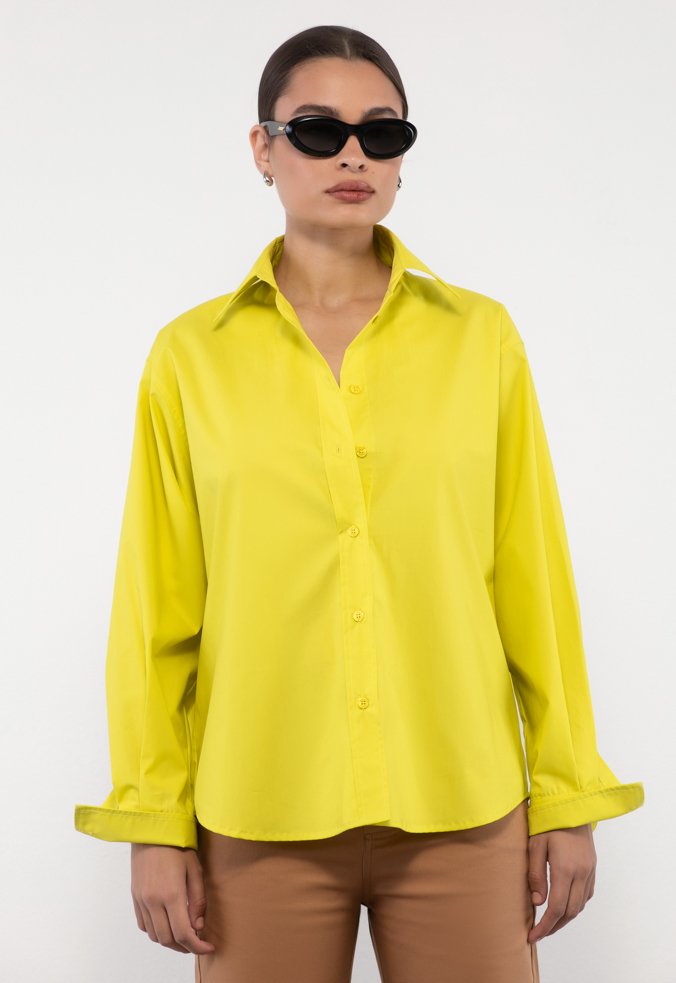 Camisa Nala Manga Longa Verde