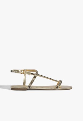 Rasteira Strass Dourada