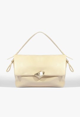 Bolsa Tiracolo Média Bubble Couro Branca