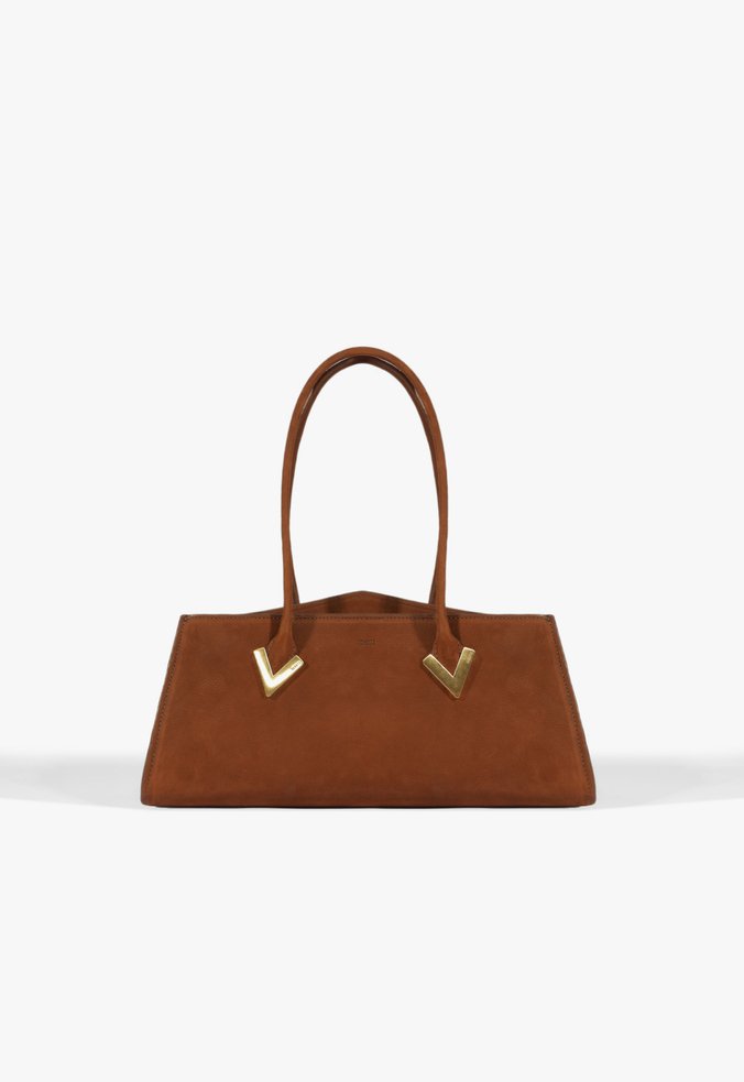 Bolsa Tote Média Adele Couro Marrom