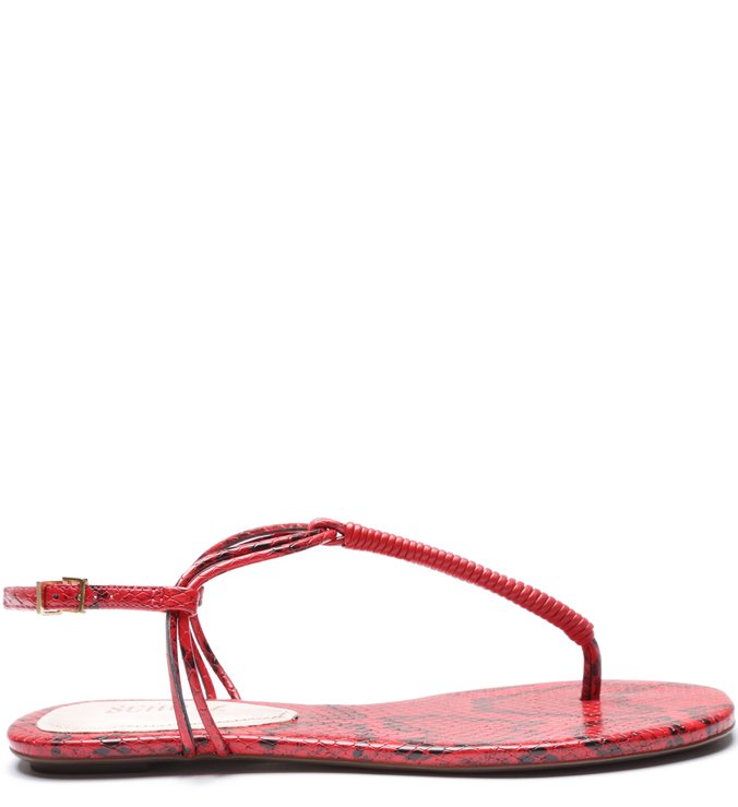 Sandália Rasteira Strings Python Red Sandália Rasteira Strings Python Red