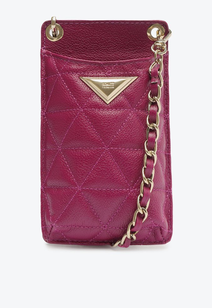 Porta Celular 944 Couro Roxo
