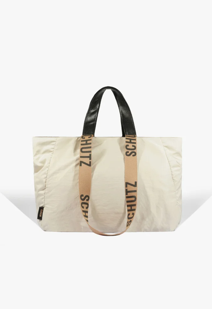 Bolsa Shopping Grande Nylon Neutra