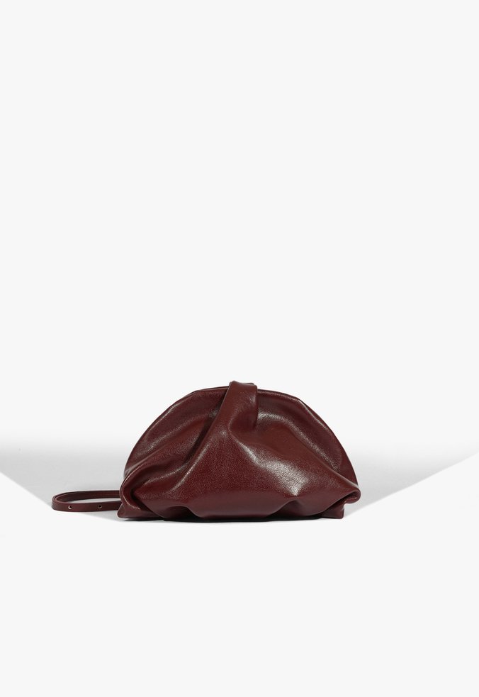 Bolsa Clutch Tiracolo Avril Couro Vinho