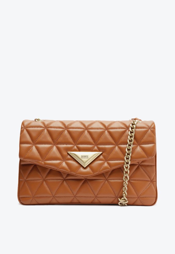 Bolsa Grande Tiracolo 944 Matelassê Marrom