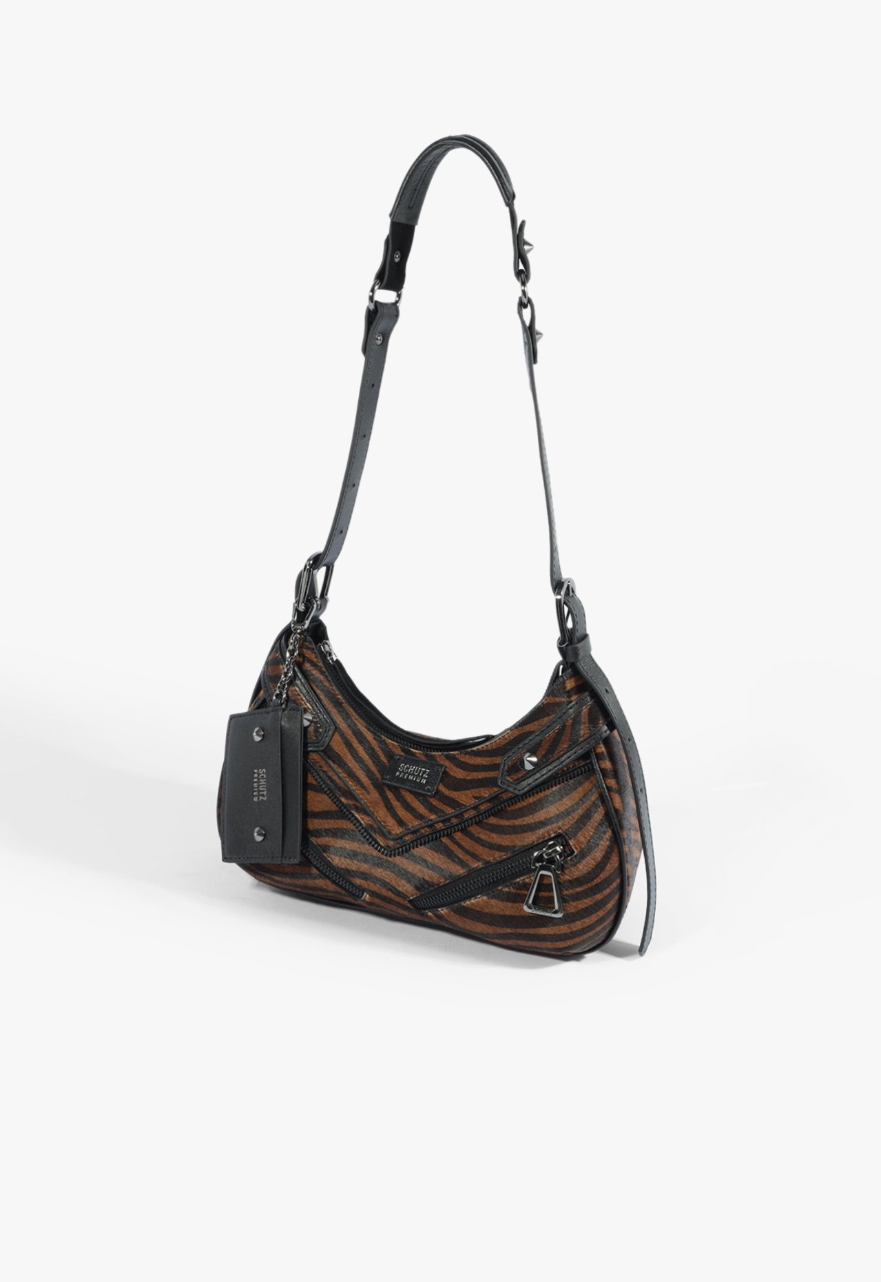 Bolsa Tiraloco Média New Suri Camurça Zebra | Schutz