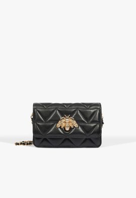 Bolsa Tiracolo 4Grls Believe Pequena Couro Preta