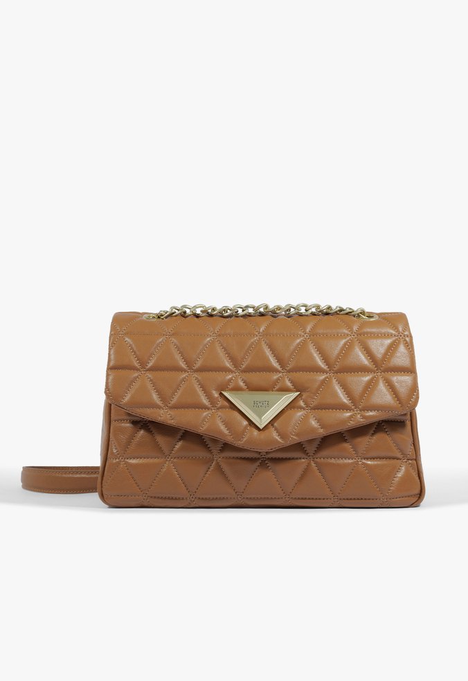Bolsa Grande Tiracolo 944 Matelassê Marrom