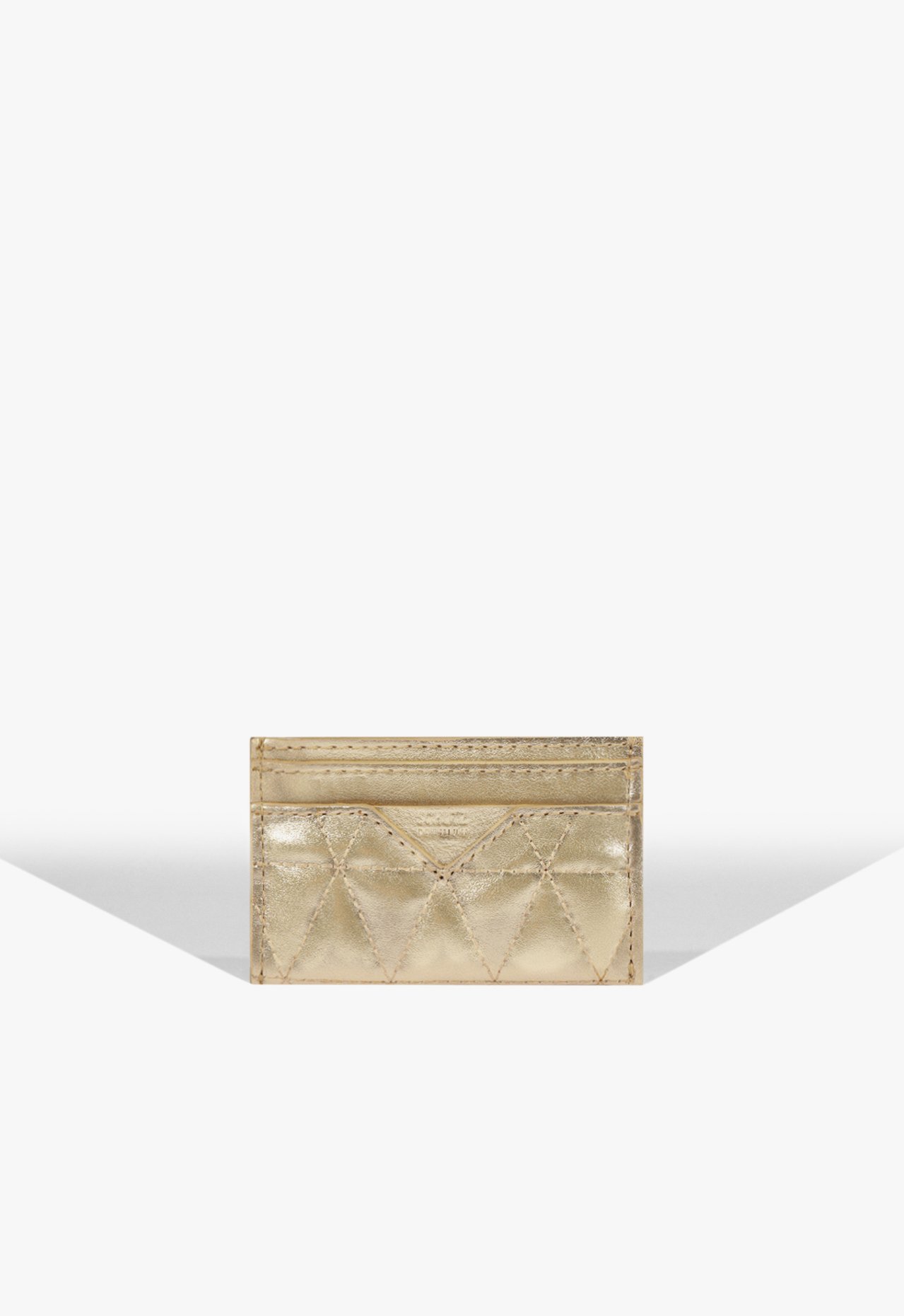 Vista 2 Porta Cartões 944 Matelassê Couro Schutz Schutz BR Dourado Schutz BR Dourado