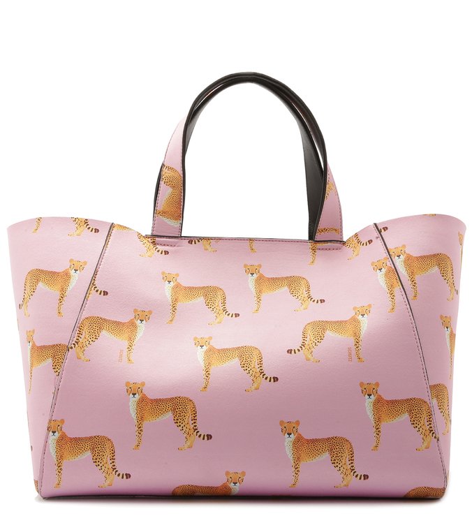 SHOPPING BAG NEOPRENE CHETAAH PINK SHOPPING BAG NEOPRENE CHETAAH PINK