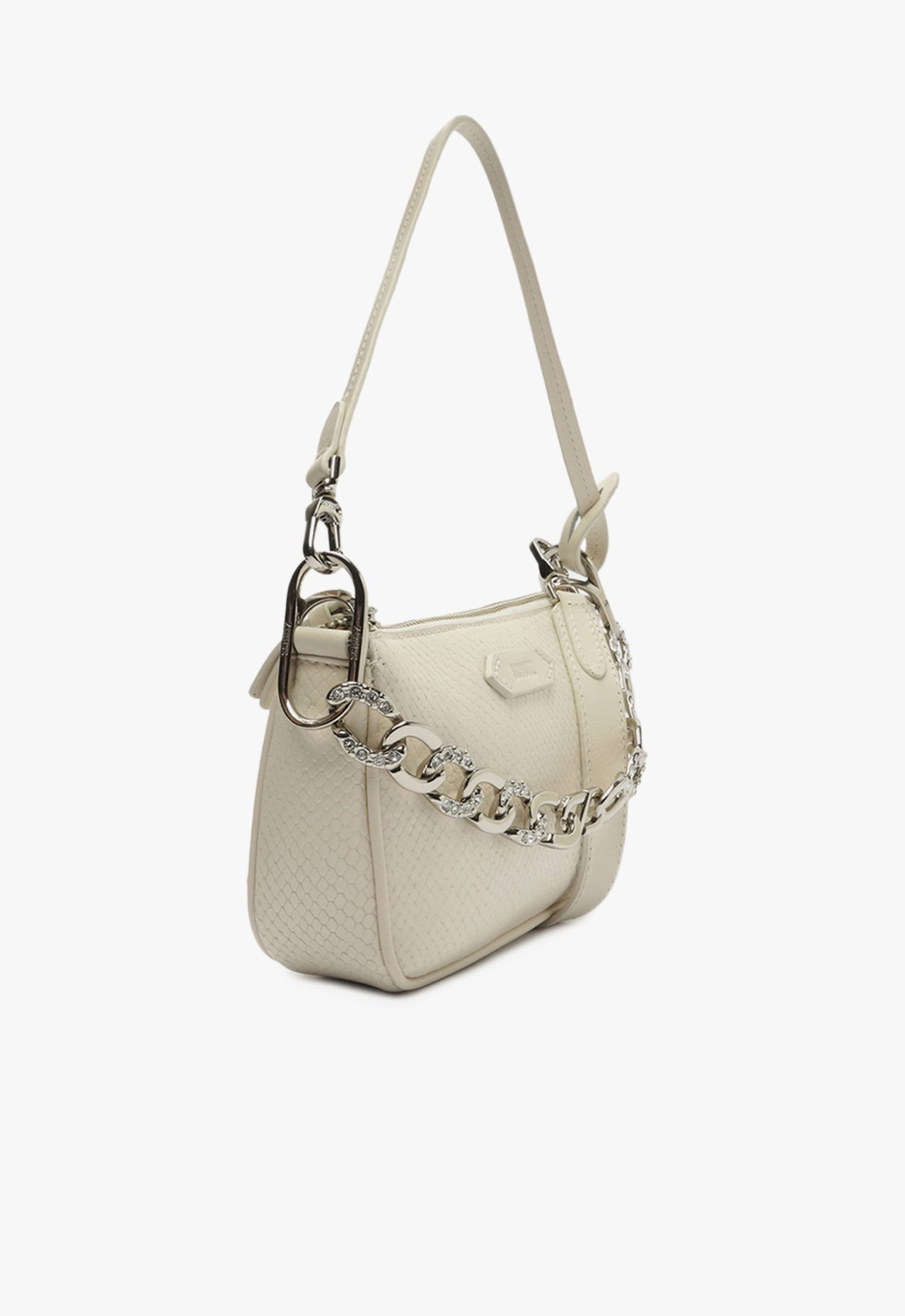 Bolsa Shoulder Emmy Glam Couro Branca | Schutz