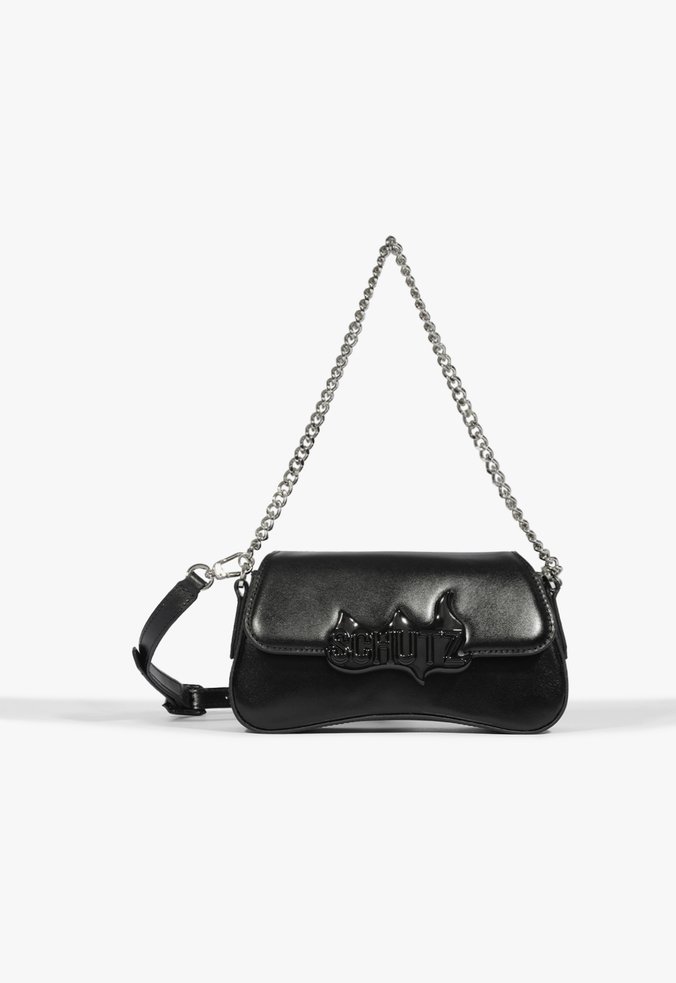 Bolsa Shoulder Couro Preta
