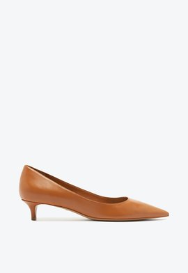 SAPATO SCARPIN LAURA MID VERNIZ MARROM