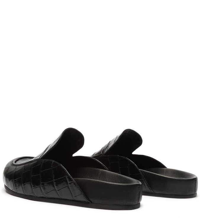 Mule Clog Claire Croco Preta Mule Clog Claire Croco Preta