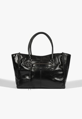 Bolsa Shopping Skylar Grande Couro Preta