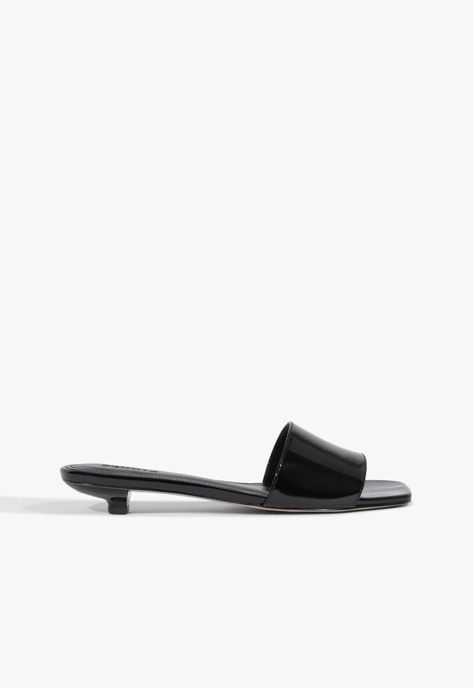 Mule Couro Preta