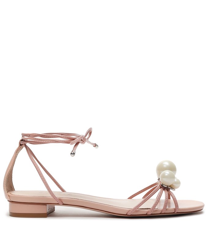 Sandália Rasteira Pearls Rose