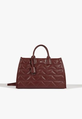 Bolsa Tote Paris Couro Vermelha