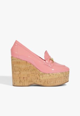 Mocassim Plataforma Angel Couro Rosa