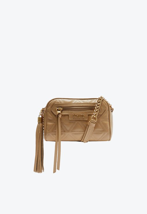 Bolsa Mini Tiracolo Mirella Couro Nude