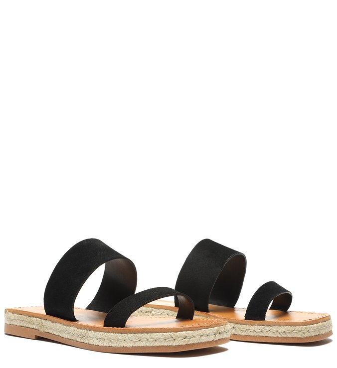 Sandália Rasteira Slide Double Strap Preta Sandália Rasteira Slide Double Strap Preta