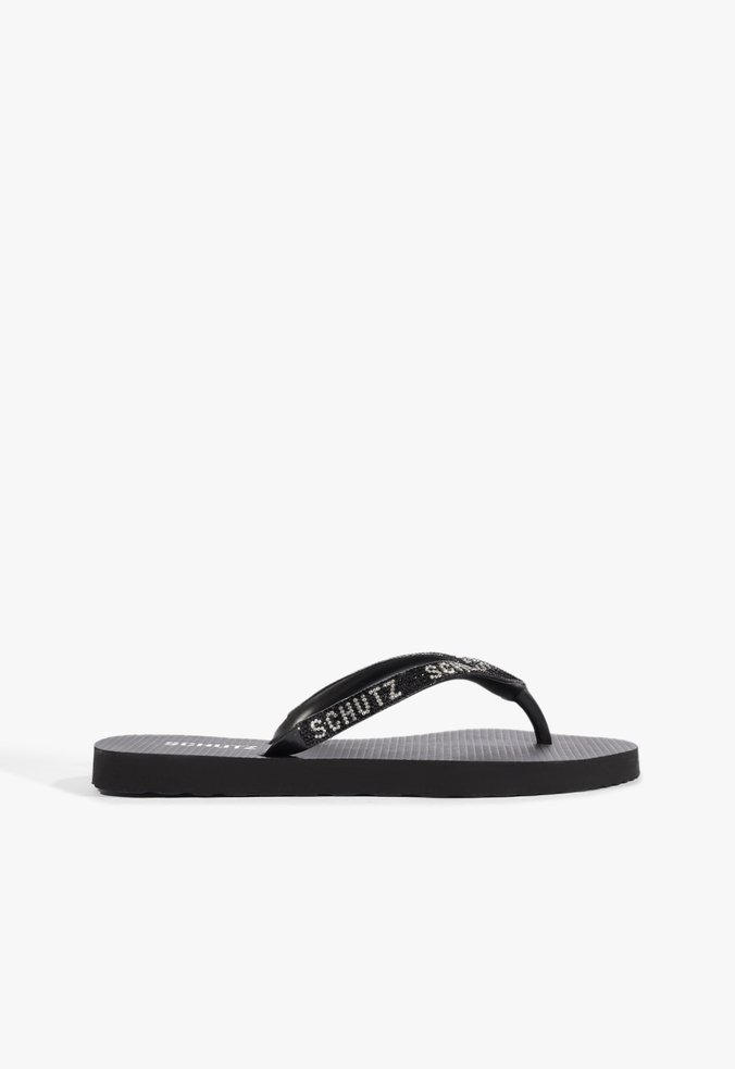 Chinelo Schutz Brilho Preta
