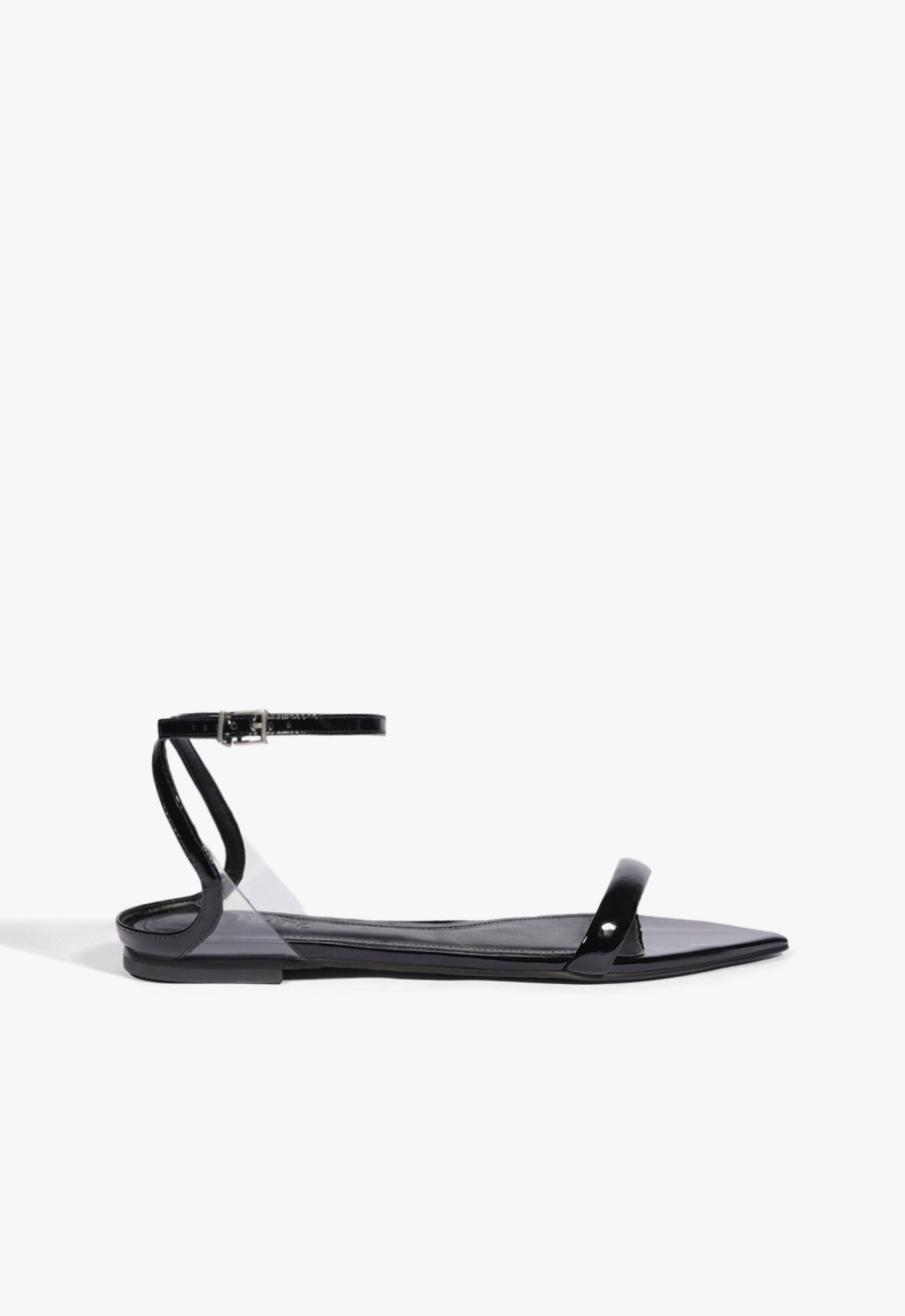 定番 Sandália Skye Flat Couro Preta | Schutz イヤリング・ノンホールピアス