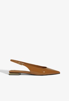 Slingback Fresh Boho Couro Marrom