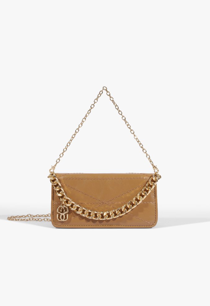 Bolsa Tiracolo Mini Icon Mika Pequena Couro Nude