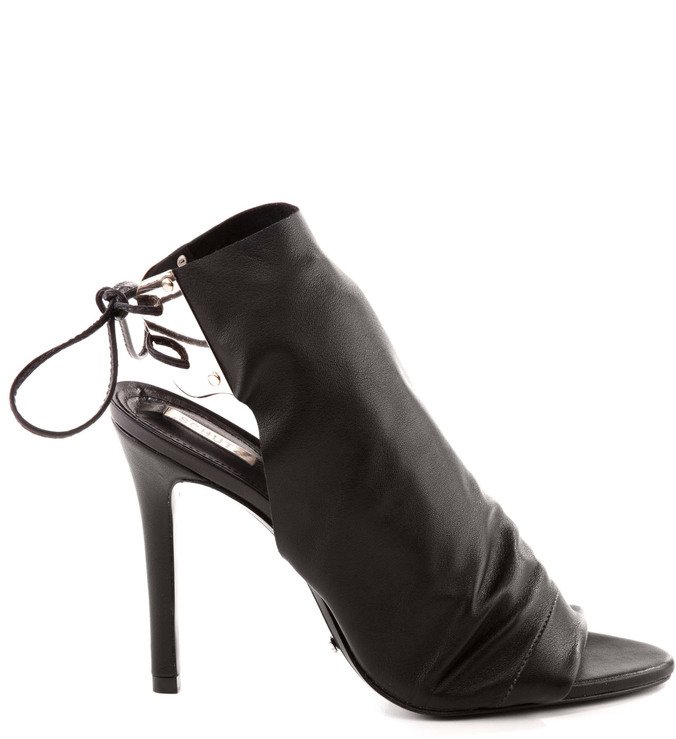 Ankle Boot Amarração Preta