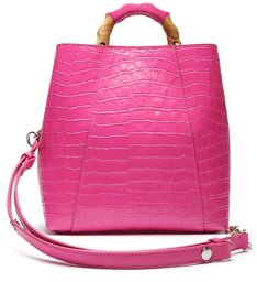 Hobo Bag Believe Bright Croco Pink