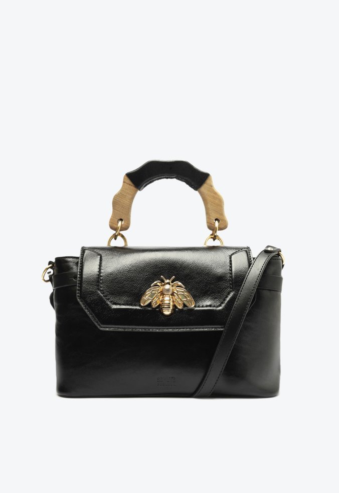 Bolsa Tiracolo Média Believe Couro Preta