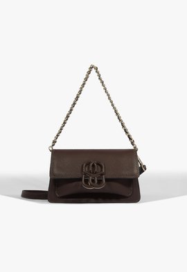 Bolsa Tiracolo de Couro Marrom