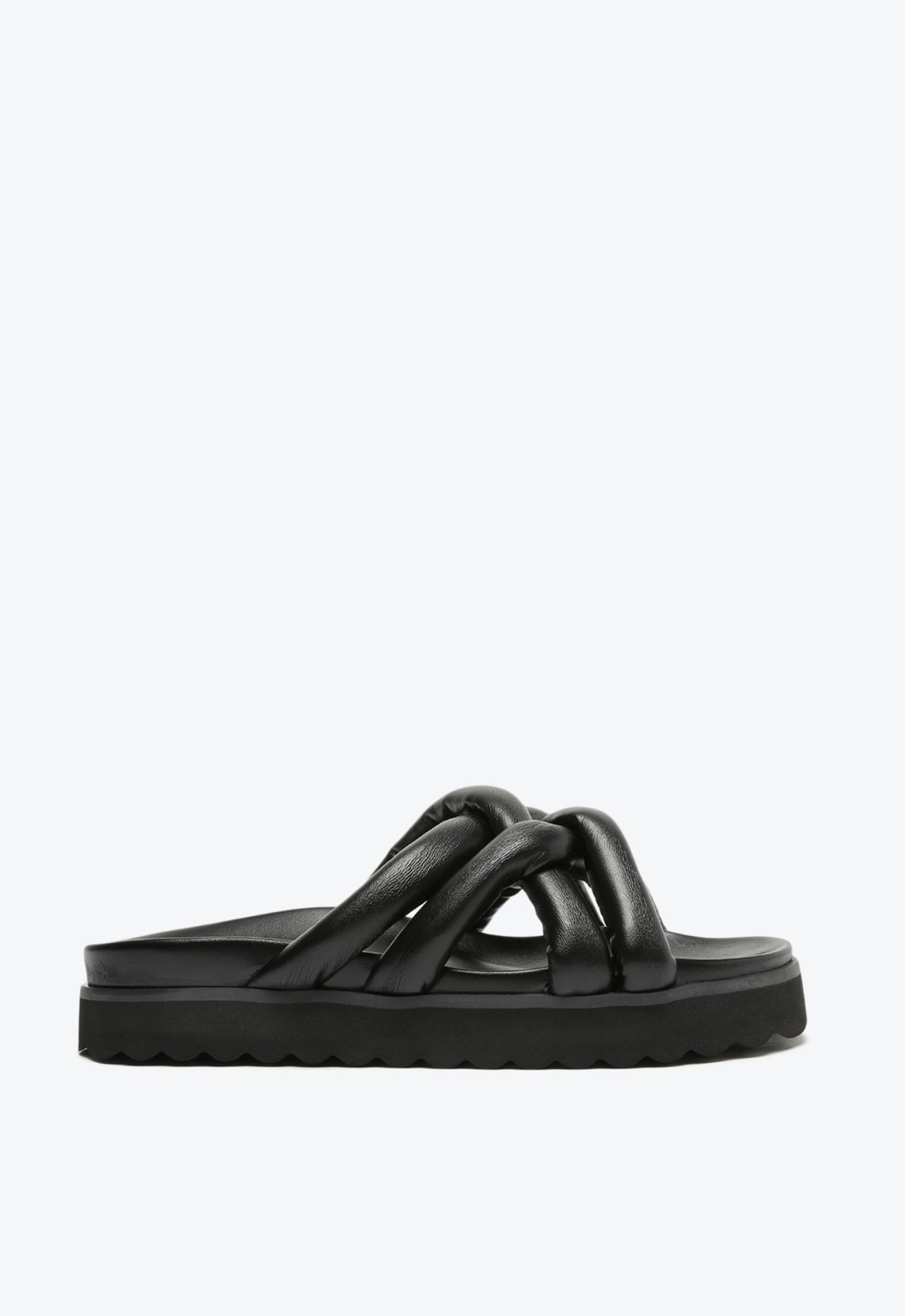 Vista 2 Sandália Papete Preta Preto Preto