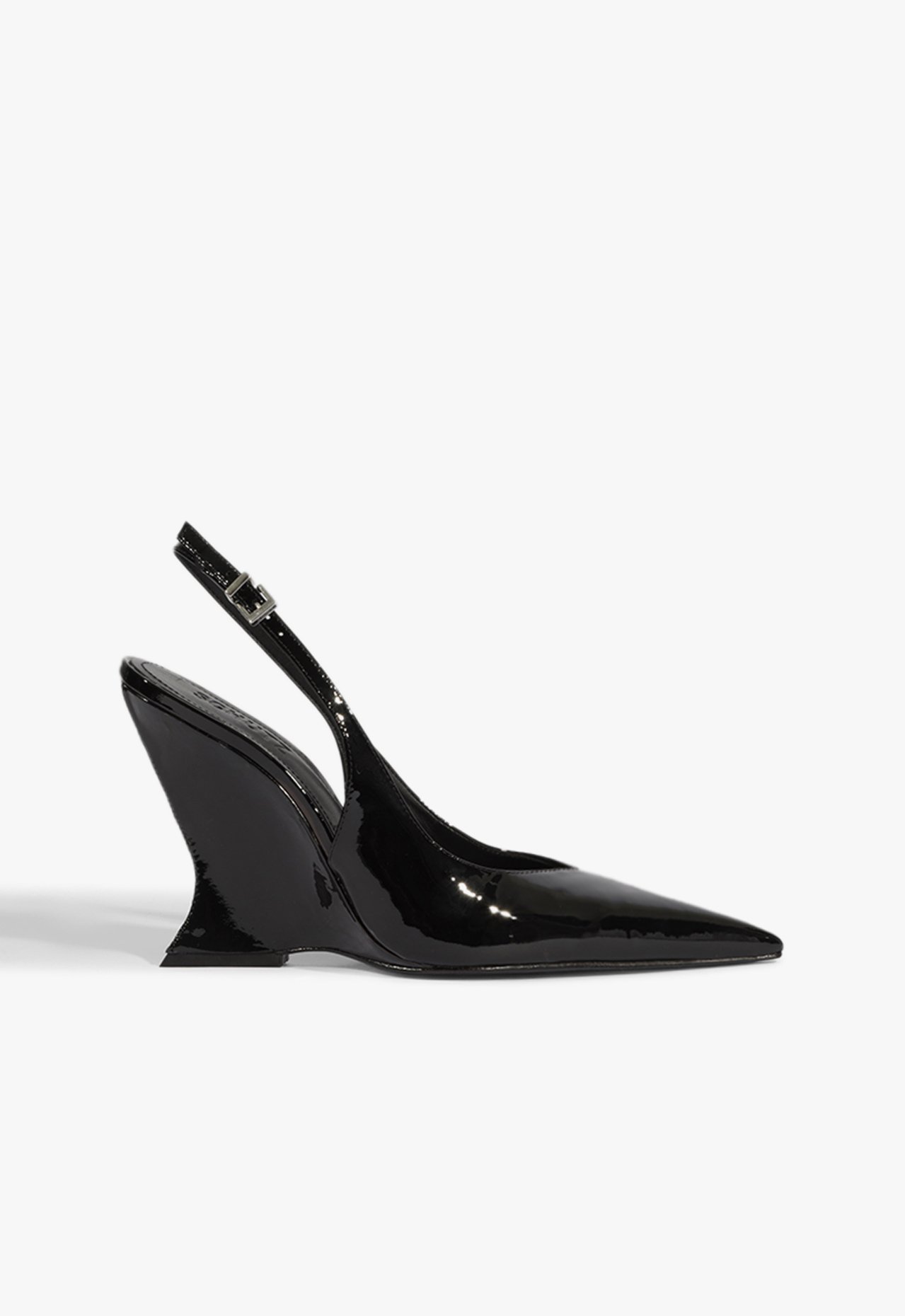 Scarpin Slingback Siena Couro Preto | Schutz